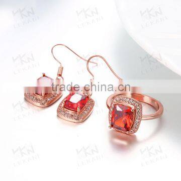 Latest model Crystal Jewelry 18K Gold Plating Jewelry Set