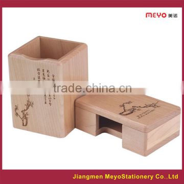 2015 Wooden Craft Gift Stationery With Pen Holder,Card Holder