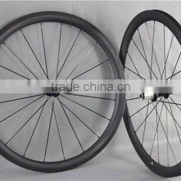 Powerway R13 hubs clincher wheelset 20/24 holes carbon road bike wheelset W40C