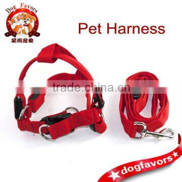 LED Flashing Light Dog Harness Safety Pet Dog Puppy Harness Collar & Lead Leash