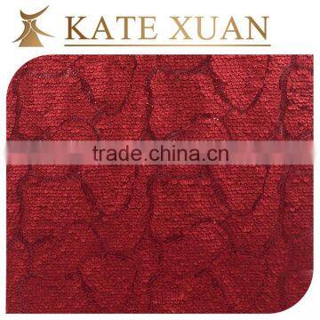 Norgeous two-tone sequin stone spangle embroidery fabric