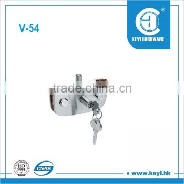 V-54 Patch Fitting for Frameless Glass Door/Glass Cabinet Door Lock Clip with Keys