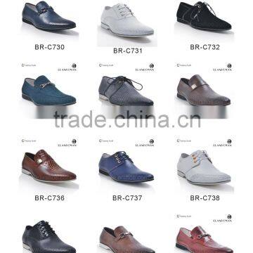 Point toe men leather shoe dress leather business shoe in Guangzhou China