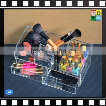 High Quality Clear Acrylic Jewelry Cosmetic Makeup Storage Organizer Display Boxes With Drawers From China