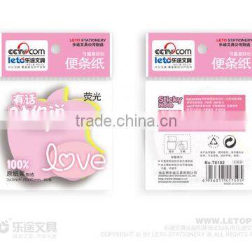 3*3 Inch Shaped Sticky Notes Sticky Note Pad for 3 Layer 6102 photo-6