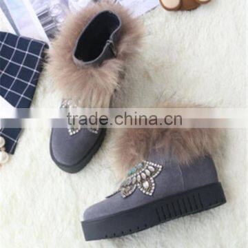 Korean New Styles Snow Woman Canadian Fur Snow Boot Made in China photo-2