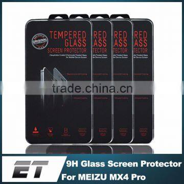 Manufacturer China Wholesale 2015 Hot Products 0.33mm 9H Scratchproof 2.5D Tempered Glass Screen Protector For MEIZU MX4 Pro