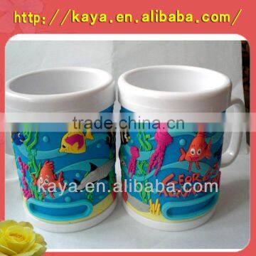 2016 2D&3D gift soft pvc mark cup