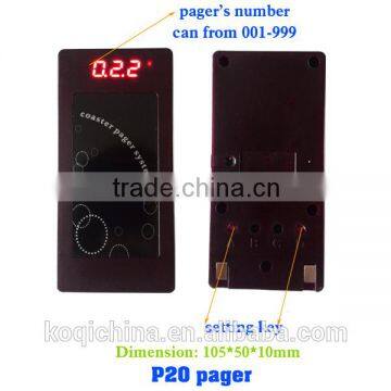 Guest Coaster Pager System for KFC Fast Food Restaurant Call Customer to Pick up Order Sound Vibration Flash photo-3