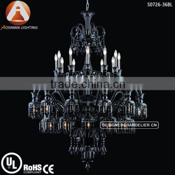 36 Light Baccarat Large Black Lustre