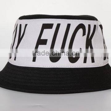 100% cotton screen printing bucket hat cap