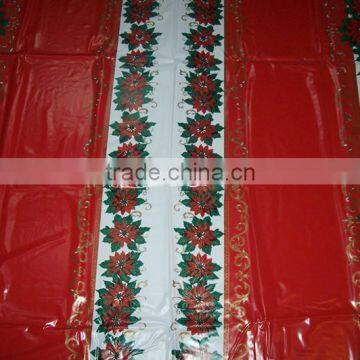 Christmas Plastic Tablecloth PVC With Flannel Backing photo-6