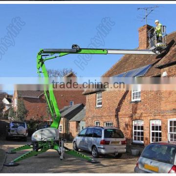 Trailer mounted towable spider boom lift/arm lift/sky lift table with diesel engine