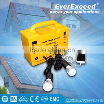 EverExceed 20W lithium battery ups Solar Home System for home and outside