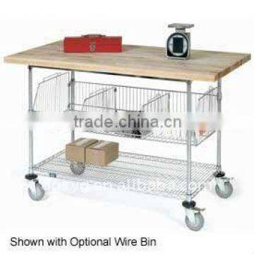 CE Heavy-duty Chrome ESD Wire Crash Cart