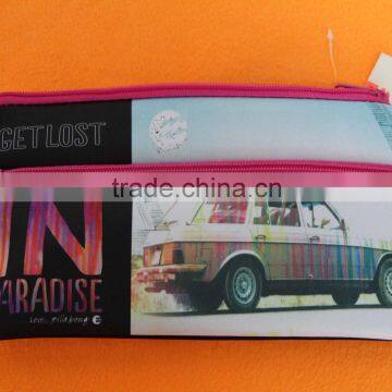 Fancy custom neoprene school pencil box manufacture