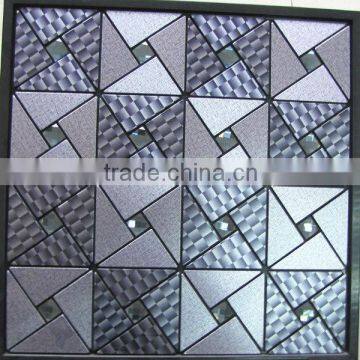 gorgeous alumimmum decor mosaic tiling wall for bedroom