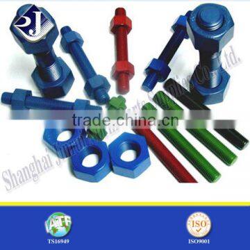 193B7 STUD BOLT AND 194 2H NUT M30 stud bolt and nut Good quality high strength stud bolt and