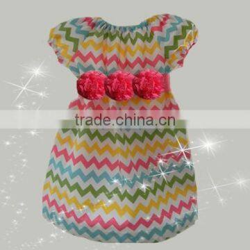 Baby Girls Chevron Pillowcase Dress,girls Easter Bunny Outfit photo-5