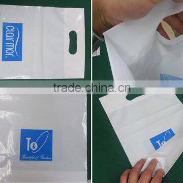 25x40 gravure print white LDPE Soft Foldable Plastic Shopping Bags