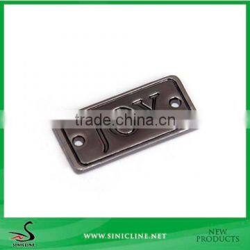 Sinicline Custom Small Logo Metal Tag Label for Garment or Bag