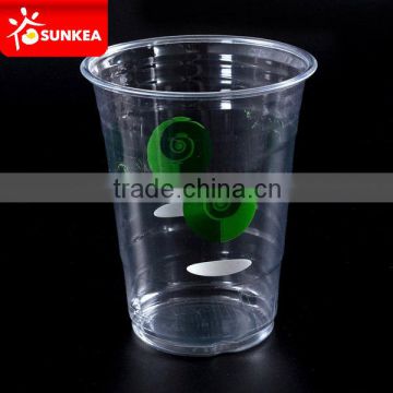 Supply disposable clear PET plastic cups with dome lids, cold drinking cups