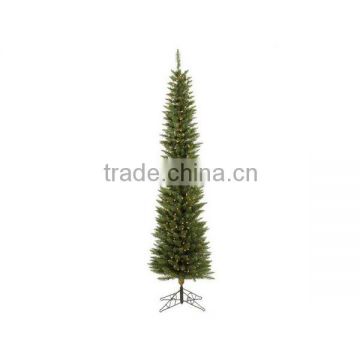 slim christmas tree with warm LED light