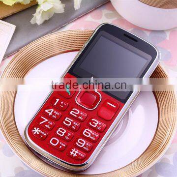 Dual sim dual standy senior cheap feature phone with big letters 2.0" HQ screen unbreakable LCD