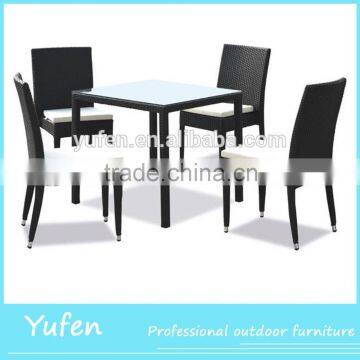 Cast aluminum rattan wholesale chairs and tables