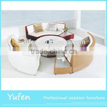 new style big round sofa set design photo