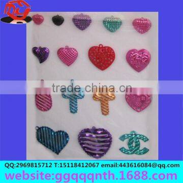 Christmas Ornaments Lamp Accessories Pentagram Five Petals Quincunx Wire Mesh Earrings Hanging Pendant