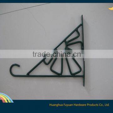 Decorative wrought iron hooks wall hanging flower basket hooks