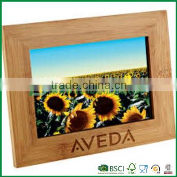 bamboo wood photo frame stand, recycle bamboo photo frame