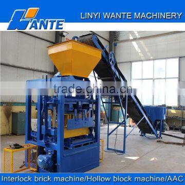 Manual cement compressed QT4-24 concrete block making machine price in india