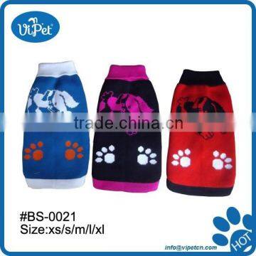 Lovely dog pet winter clothes with paw