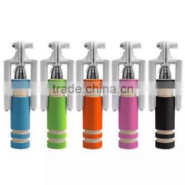 2015 Hot Wholesale Supreme Mini Foldable Cable Selfie Stick Wired Selfie Stick,Monopod Selfie-stick