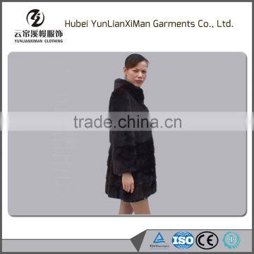 2015 winter newest stlye brown mink fur coats