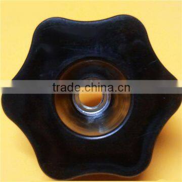 Plastic star knob with threaded bolt