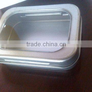 Round TIN BOX With PVC Windom photo-2