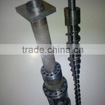 Screw and barrel of mixted extruder