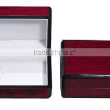 Factory supply MDF wood pen box with PU lining