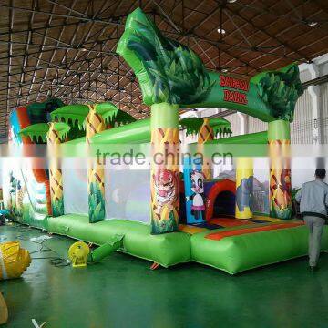 inflatable bouncer with slide, inflatable jumping bouncer slide