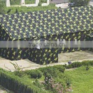 military tent with two small house-3