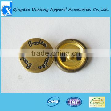 Low price custom metal snap buttons