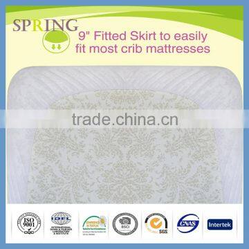 High Quality Chemical Free Cotton Waterproof Crib Baby Mattress Pad Protector