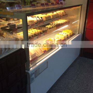 Guangzhou manufacturer refrigeration equipment pastry display refrigerator/bakery showcase/cake showcase for bakery store