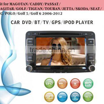 8 inch car dvd gps navigation fit for VW Magotan Caddy Passat with radio bluetooth gps tv