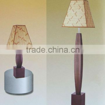 Hotels room wood floor lamp for decoration with UL