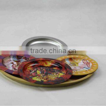 whloesale different shape metal tin tray