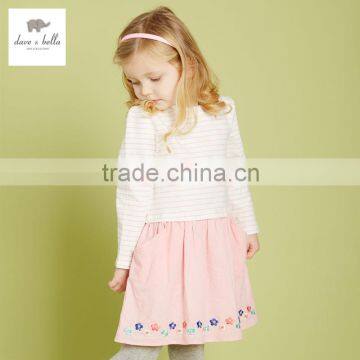 DK0375 dave bella 2016 spring autumn baby girls dress kids clothes children cloth girls princess dress